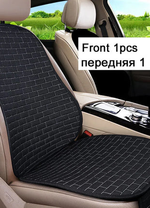 Car Flax Seat Cushion Protector Pad Car Seat Cover Front/Rear Seat Cover Automobile Cushion Pad Mat Backrest Auto Accessori