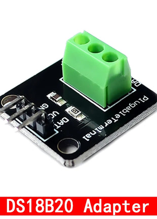 DS18B20 Temperature Sensor Module Kit Waterproof 100CM Digital Sensor Cable Stainless Steel Probe Terminal Adapter For Arduino
