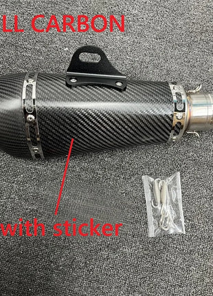 51mm Universal motorcycle exhaust alpha muffler with DB killer for R3 MT07 FZ1 R6 R15 ZX6R ZX10 Z900 Z400 1000 CBR1000 GSXR1000
