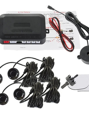 1 Set 4 Sensors Buzzer 22mm Car Parking Sensor Kit Reverse Backup Radar Sound Alert Indicator Probe System 12V Free Shipping