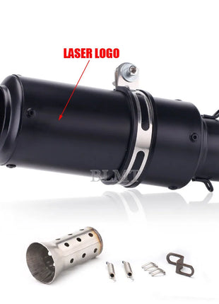 Universal 51/60mm motorcycle sc exhaust inox muffler carbon fiber exhaust with DB Killer for z900 R3 R25 MT07 MT09 R1 Z400 Z650