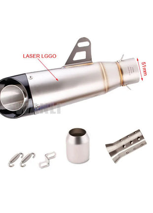 51mm 60mm Universal Motorcycle sc Exhaust proyect Escape with DB Killer For Honda YZF R6 R3 R25 MT07 MT09 Z400 Z900 Z650 MT03