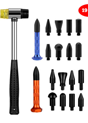 Super PDR Car Dent Hammer Repair Dings Paintless Dent Repair Tap Down Pen Hail Dent Removal Tool Kit Car Body Flattening Pen