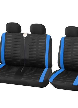 Universal 3D Stripe Seat Covers Fits Most Vans Trucks 2+1 Seat Covers for Single Driver and Passenger Seat Cover