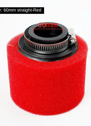 35mm 38mm 42mm 45mm 48mm 50mm 60MM Elbow Neck Foam Air Filter Sponge Cleaner Scooter Dirt Bike Motorcycle RED Kayo BSE