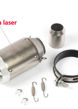 51mm Universal Slip On Motorcycle GP Exhaust CNC Carbon Fiber Escape Muffler For Kawasaki Z900 FZ6 RC390 S1000XR