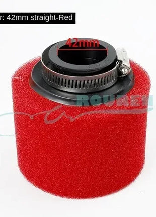 35mm 38mm 42mm 45mm 48mm 50mm 60MM Elbow Neck Foam Air Filter Sponge Cleaner Scooter Dirt Bike Motorcycle RED Kayo BSE