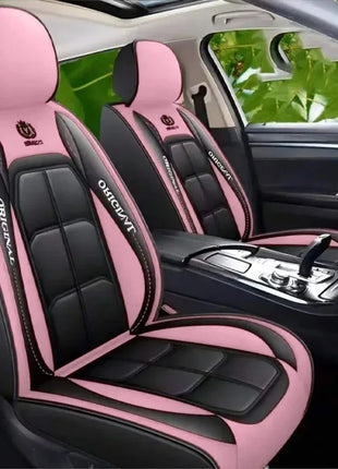 All inclusive seat cover, full leather car seat cushion, single seat driver and passenger seat cover, all season universal pad