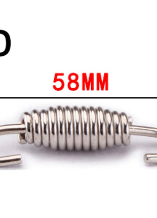 2pcs 43mm-92mm Motorcycle Exhaust Spring Hooks Stainless Steel Exhaust Front Middle Link Pipe Rotatable Muffler  Springs