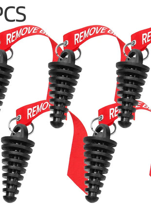 1/3/5pcs 1.07 inch - 1.85 inch Exhaust Pipe Plug Motorcycle Motocross Tailpipe Rubber Air Bleeder Plug Exhaust Wash Plug Pipe Protector