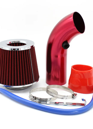 76mm Car Refitted Winter Mushroom Head Air Filter Intake Pipe Filter High Flow High Cold Air Filter Aluminum Pipe Kit