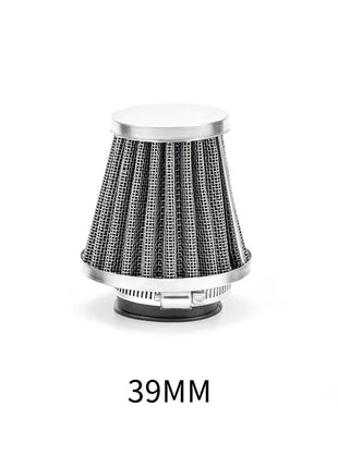 1pc Universal 35-60mm Motorcycle Tapered Air Filter Cleaner Dirt Pit High Air Flow Filter Conical Air Filter Dirt Cleaner
