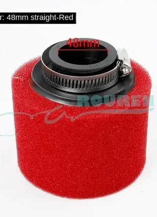 35mm 38mm 42mm 45mm 48mm 50mm 60MM Elbow Neck Foam Air Filter Sponge Cleaner Scooter Dirt Bike Motorcycle RED Kayo BSE