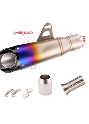 51mm 60mm Universal Motorcycle sc Exhaust proyect Escape with DB Killer For Honda YZF R6 R3 R25 MT07 MT09 Z400 Z900 Z650 MT03