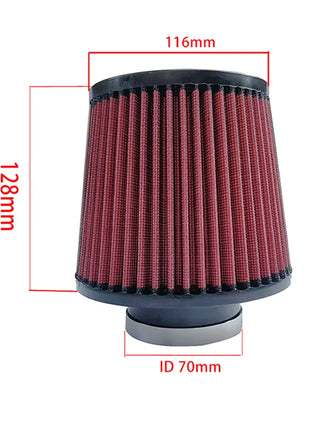 60mm 70mm Air Filter High Flow Cold Air Intake Universal Filters Vehicles Air Filters Car Accessories