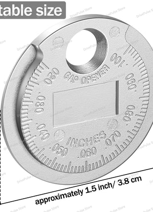 Professional Spark Plug Gap Tool - Dual-Scale Wire Gauge 0.02-0.1 Inch (0.6-2.4mm) for Motorcycle/Car Maintenance & Tuning