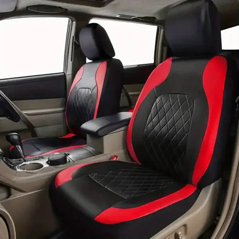 Universal Car Seat Covers Black Fashions Sports Seat Covers PVC Fabric Car Seat Cover Universal Interior Accessories Amagi