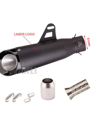 51mm 60mm Universal Motorcycle sc Exhaust proyect Escape with DB Killer For Honda YZF R6 R3 R25 MT07 MT09 Z400 Z900 Z650 MT03