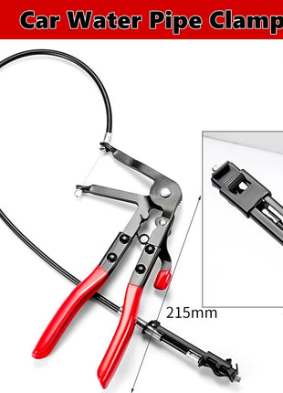 Hose Clamp Pliers, Wire Long Reach Hose Clamp Pliers Set Fuel Oil Water Hose Auto Tools Coolant Radiator Heater and Water Hose