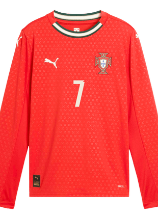 RONALDO #7 Portugal Home Long Sleeve Soccer Jersey 2025