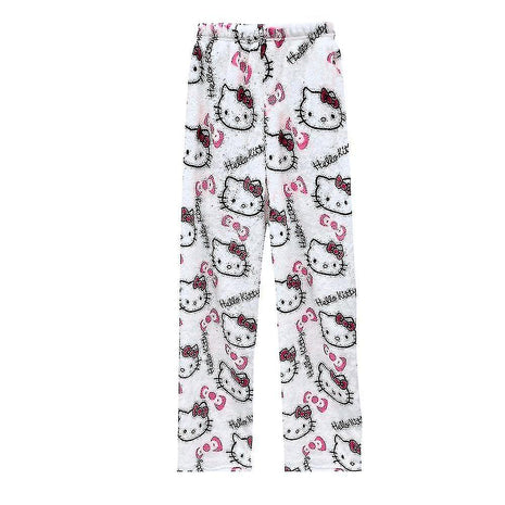 Kawaii Pajamas For Women Girls Christmas Cartoon Cat Hello Kitty Al...