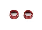 AC Knob Cover Trim For Ford Focus 2015-2018 Central Console Red Aluminum 2PCS