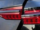 For Audi A6 C8 2019-23 Black Titanium Rear Door Trunk Cover & Tail Light Trim 3x
