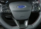 ABS Steering wheel strip For Ford Focus ST RS 2019-2020 cover trim carbon fiber