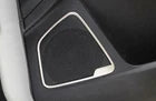 Inner Door Speaker Frame Cover Trim Silver Steel Fit For Ford Focus 12-18 4PCS