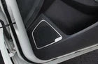 Inner Door Speaker Frame Cover Trim Silver Steel Fit For Ford Focus 12-18 4PCS