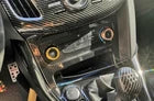2012-2018 1PCS Central Console AC Switch Panel Trim For Ford Focus Carbon Fiber