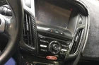 Carbon Fiber 2012-2018 2PCS For Ford Focus Central Console Air Outlet Vent Trim