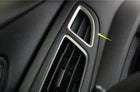 Steel Air Conditioning Air Outlet Vent Trim 2PCS 2015-2018 Silver For Ford Focus