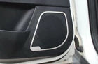 Inner Door Speaker Frame Cover Trim Silver Steel Fit For Ford Focus 12-18 4PCS