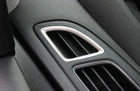 Steel Air Conditioning Air Outlet Vent Trim 2PCS 2015-2018 Silver For Ford Focus