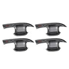 Exterior Side Door Bowl Fit for Ford Focus 2019-2020 Cover Trim 4pc Carbon Fiber
