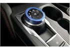 Entral Console Gear Shift Button Trim Blue Aluminum For Ford Focus ST RS 19-20