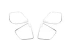 Inner Door Speaker Frame Cover Trim Silver Steel Fit For Ford Focus 12-18 4PCS