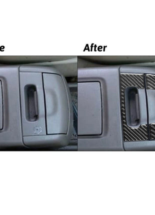 2Pcs Carbon Fiber Interior Ashtray Cover Trim Sticker For Lexus RX300 1998-2003