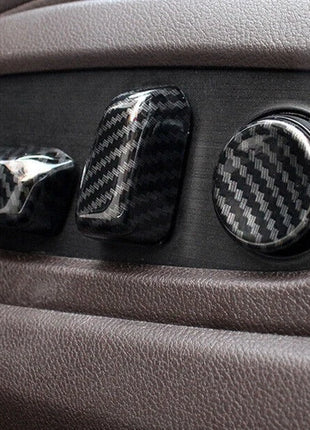 Seat Button Handle Cover Trim 6* For Lexus ES250 300h 350 2019-2023 Carbon Fiber