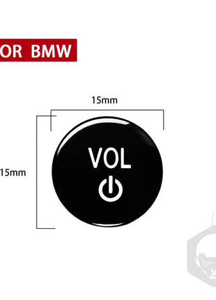 Black Replace Vol Button Trim For Bmw 2 3 4 8 Series G42 G20 G22 G14 X3 X4 X5 X6