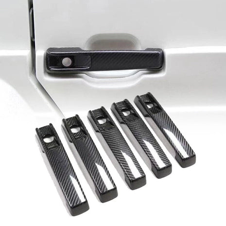For Mercedes Benz W464 G class 5PCS Door Handle Cover Trim Real Carbon Fiber