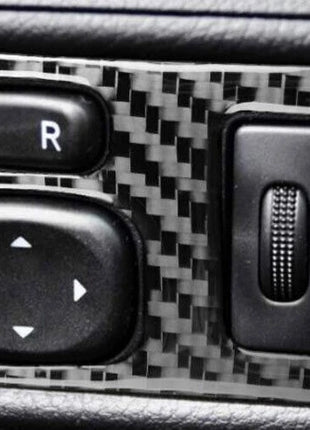 Interior Rearview Adjust Mirror Trim For Lexus CT200h 2011-13 Real Carbon Fiber
