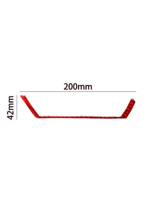 Red Carbon Fiber Passenger Air Vent Out Frame Cover For Nissan Altima 2019-2022