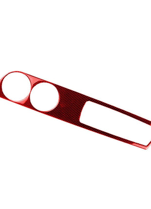Red Carbon Fiber Watercup Panel Trim Cover For Lexus IS250 IS350 2014-2018
