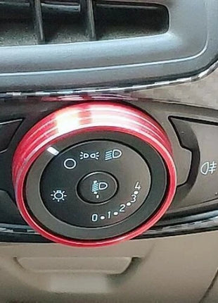 Control Frame Trim 1PCS Carbon Fiber For Ford Focus 2012-2018 Headlight Switch