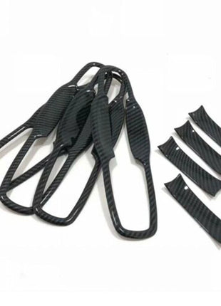 For Jeep Grand Cherokee 11-20 Out Side Door Bowl Cover Trim Carbon Fiber Look