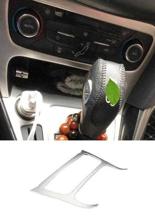 AC Button Control Console Frame Trim 2015-2018 1PCS Silver Steel For Ford Focus