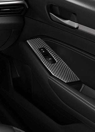 Carbon Fiber Front Door Window Control Panel Cover For Nissan Altima 2019-2022