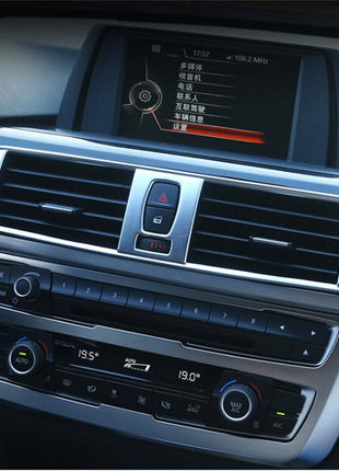 Silver Abs Central Air Outlet Vent Trim For Bmw 3 4 Series 3gt F30 F34 2013-2019